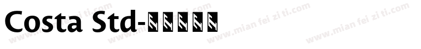 Costa Std字体转换